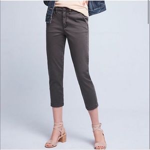 Anthropologie chino slim crop pants 31